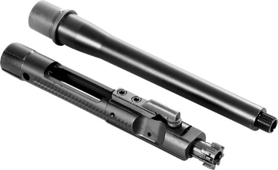 Picture of Cmmg 99D517a Replacement Barrel Kit With Bolt Carrier Group, 9Mm Luger 8" Threaded, Black, Radial Delayed Blowback, Fits Ar-Platform 