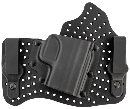 Picture of Galco Ka662b Kingtuk Air Iwb Black Kydex/Leather Fits Springfield Xds 3.30", Uniclip/Stealth Clip, Right Hand 