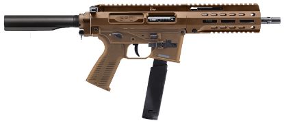Picture of B&T Firearms Bt500167abct Spc10 9Mm Luger 30+1 8.90", Coyote Brown, Buffer Tube Brace, Polymer Grip, Tri-Lug Adapter (Glock Mag Compatible) 
