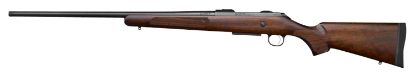 Picture of Cz-Usa 07723 Cz 600 American St3 300 Win Mag 3+1 24" Threaded, Black Barrel/Rec, Walnut Stock, Adj. Trigger 