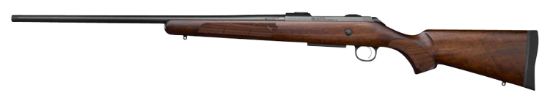 Picture of Cz-Usa 07723 Cz 600 American St3 300 Win Mag 3+1 24" Threaded, Black Barrel/Rec, Walnut Stock, Adj. Trigger 