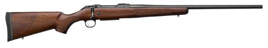 Picture of Cz-Usa 07722 Cz 600 American St3 30-06 Springfield 3+1 24" Threaded, Black Barrel/Rec, Walnut Stock, Adj. Trigger 