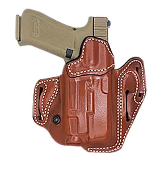 Picture of Desantis Gunhide 201Ta2sz0 Vengeance Scabbard Owb Tan Leather Fits Sig P320c/P250c W/Rd, Belt Slide, Right Hand 