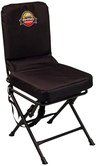 Picture of Rhino Blinds Rc2281 Padded Swivel Hunting Chair 360 Degree Swivel Black 600D Polyester 