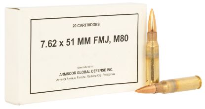 Picture of Armscor 50319 Rifle M80 7.62X51mm Nato 147 Gr Full Metal Jacket 20 Per Box/ 10 Case 