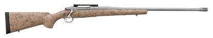 Picture of Ruger 57153 Hawkeye Ftw Hunter Full Size 308 Win 4+1 24" Matte Stainless Steel Threaded Barrel, Picatinny Rail Stainless Steel Receiver, Speckled Tan/Black Hs Precision Synthetic Stock 