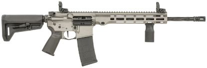 Picture of Maxim Defense Mxm49734 Md15 L 5.56X45mm Nato 30+1 16" Fluted Barrel, Sniper Gray Rec/M-Lok Handguard, Black Magpul Furniture, Sl-K Stock, Mbus Sights, Blackout Defense Flat Trigger 