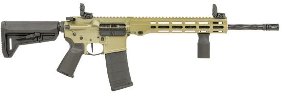 Picture of Maxim Defense Mxm49736 Md15 L 5.56X45mm Nato 30+1 16" Fluted Barrel, Bazooka Green Rec/M-Lok Handguard, Black Magpul Furniture, Sl-K Stock, Mbus Sights, Blackout Defense Flat Trigger 