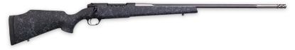 Picture of Weatherby Mam01n28nor8b Mark V Accumark 28 Nosler 3+1 26" Threaded/Fluted Stainless Barrel, Graphite Black Rec, Gray Webbed Black Monte Carlo Stock, Accubrake Muzzle Brake, Adj. Triggertech Trigger 