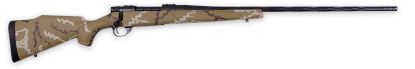 Picture of Weatherby Vhh223rr6b Vanguard Outfitter 223 Rem 5+1 24" Threaded/Spiral Fluted, Graphite Black Barrel/Rec, Tan With Brown & White Sponge Synthetic Stock, Accubrake Muzzle Brake, Adj. Trigger 