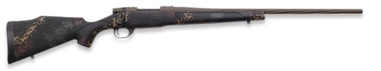 Picture of Weatherby Vta222rr4t Vanguard Talus 25-250 Rem 5+1 24" Threaded/Spiral Fluted, Patriot Brown Barrel/Rec, Black With Rust Brown, Smoke & Stone Sponge Synthetic Stock, Adj. Trigger 