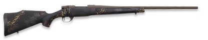 Picture of Weatherby Vta65ppr4t Vanguard Talus 6.5 Prc 3+1 24" Threaded/Spiral Fluted, Patriot Brown Barrel/Rec, Black With Rust Brown, Smoke & Stone Sponge Synthetic Stock, Adj. Trigger 