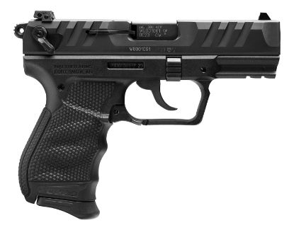 Picture of Walther Arms 5050508 Pd380 Carry Frame 380 Acp 9+1, 3.70" Black Steel Barrel, Black Serrated Steel Slide, Black Polymer Frame W/Picatinny Rail, Black Finger Grooved Grip, Ambidextrous Slide Safety 