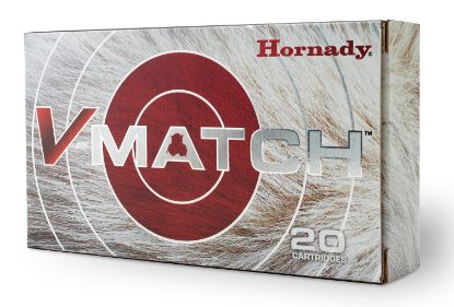 Picture of Hornady 81504 V-Match 6.5 Creedmoor 100 Gr Eld-Vt 20 Per Box/ 10 Case 