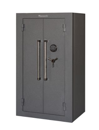 Picture of Hornady 95071 Mobilis Double Door Matte Grey 9 Gauge Steel Safe 