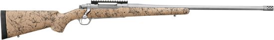 Picture of Ruger 57156 Hawkeye Ftw Hunter Full Size 7Mm Prc 4+1 24" Matte Stainless Threaded Barrel, Picatinny Rail Stainless Steel Receiver, Speckled Tan/Black Hs Precision Synthetic Stock 