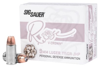 Picture of Sig Sauer E9mma1rose20 Rose 9Mm Luger 115 Gr V Crown Jacketed Hollow Point 20 Per Box/ 10 Case 