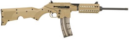 Picture of Kel-Tec Su22catan Su22 Full Size 22 Lr 26+1 16.10" Black Threaded Barrel, Tan Picatinny Rail Polymer Receiver, Tan Synthetic W/Storage Compartment Stock 