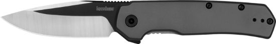 Picture of Kershaw 1411 Thermal Edc 2.95" Folding Drop Point Plain Black Oxide W/Satin Grinds 8Cr13mov Ss Blade, Gray Pvd Stainless Steel Handle, Includes Pocket Clip 