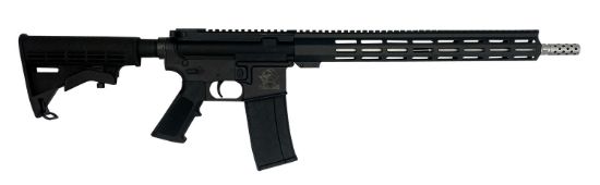 Picture of Great Lakes Firearms Gl15223sslblk Ar-15 223 Wylde 30+1 16", Black, 15" M-Lok Handguard, Carbine Stock, A2 Grip, Muzzle Brake Left Hand 