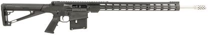 Picture of Great Lakes Firearms Gl10la7remssblk Ar-10 7Mm Rem Mag 5+1 24", Black, 20" M-Lok Handguard Fixed Hogue Overmolded Stock, A2 Grip, Muzzle Brake 