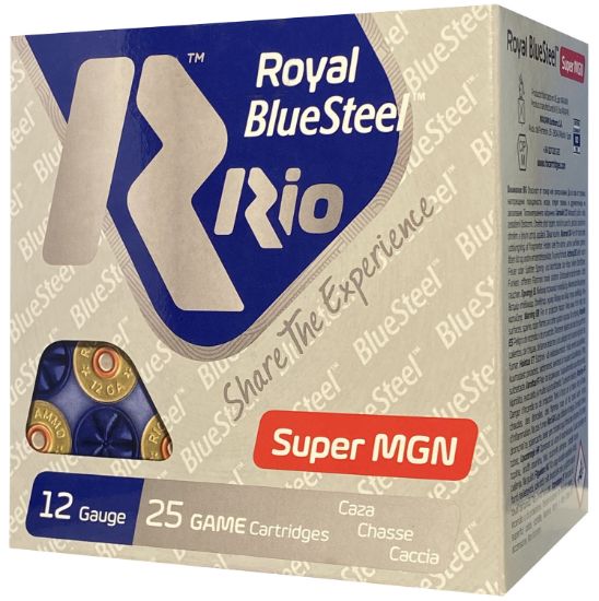 Picture of Rio Ammunition Rbsm403 Bluesteel Royal 12 Gauge 3" 1 3/8 Oz 25 Per Box/ 10 Case 