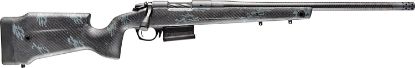 Picture of Bergara Rifles B14s751cf B-14 Crest 308 Win 5+1 20" Sniper Gray Cerakote #5 Contour Threaded Barrel, Sniper Gray Cerakote Steel Receiver, Black & Gray Sponge Fixed Carbon Fiber Stock 