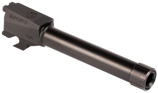 Picture of Silencerco Ac2486 Threaded Barrel 4.50" 9Mm Luger, Black Nitride Stainless Steel, Fits Sig P320 Compact 