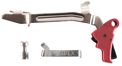 Picture of Apex Tactical 102P155 Action Enhancement Slim Red Drop-In Compatible W/Glock Gen3-4 17/19/22-27/31/32/33/34/35 