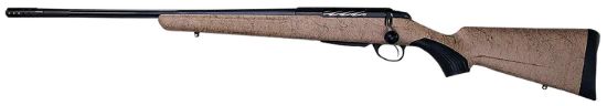 Picture of Tikka Jrtxrt482 T3x Lite 6.5 Creedmoor 3+1 24.30" Fluted/Threaded, Black Barrel/Rec, Black Webbed Tan Roughtech Synthetic Stock, Interchangeable Grip, Muzzle Brake Left Hand 