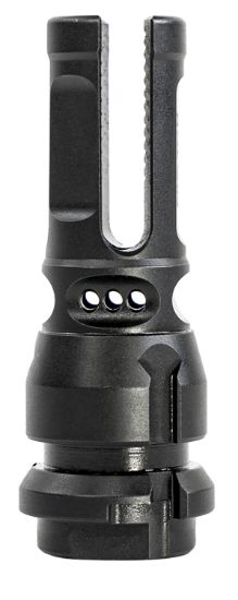 Picture of Sons Of Liberty Gun Works Nox9556 Nox9 Qd Flash Hider 22 Cal (5.56Mm) 1/2"-28 Tpi, 3-Prong, 9 Ported Black Steel, Includes Shims, Compatible With Dead Air Sandman/Nomad Suppressors 