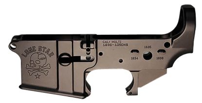 Picture of Sons Of Liberty Gun Works Lonestar Lone Star Stripped Lower Receiver Black Anodized Aluminum, Fits Mil-Spec Ar-15 
