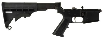 Picture of Sons Of Liberty Gun Works Milspeclower Mil-Spec Complete Lower 5.56X45mm Nato, Black, M4 Style Stock, A2 Grip, Lft Trigger 