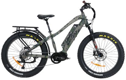 Picture of Bakcou E-Bikes B-M-Kui-B25 Mule Kuiu Verde 2.0 18" W/Stand Over Height Of 29.50" Frame, Shimano Alivio Hill-Climbing 9 Speed Bafang M620 Ultra Motor, 35+ Mph Speed 