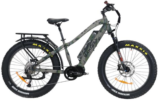 Picture of Bakcou E-Bikes B-M-Kui-B25 Mule Kuiu Verde 2.0 18" W/Stand Over Height Of 29.50" Frame, Shimano Alivio Hill-Climbing 9 Speed Bafang M620 Ultra Motor, 35+ Mph Speed 