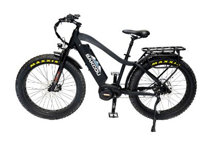 Picture of Bakcou E-Bikes B-Mj-B-B25 Mule Jager Matte Black 18" W/Stand Over Height Of 29.50" Frame, Rohloff E-14 (500/14) Speed Hub Bafang M620 Ultra Motor, 35+ Mph Speed 