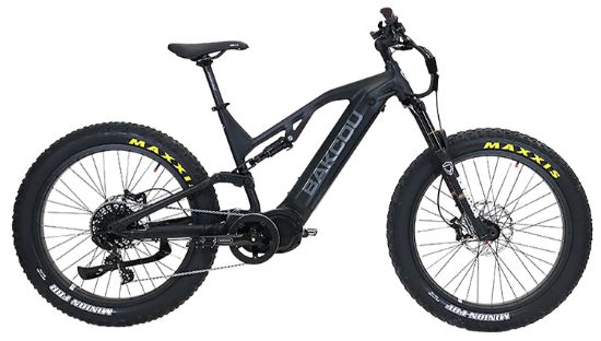 Picture of Bakcou E-Bikes B-Sc19-B-B21 Scout Large Matte Black 19" Frame, 11 Speed Sram Nx, 11-42T Rear Cassette Bafangultra Mid-Drive Motor 