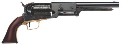 Picture of Cimarron Ca020 1847 Walker Dragoon .44 Cal 5 Shot, 9" Blued Octagon/Round Steel W/Engraving Barrel, Blued Engraved Cylinder, Color Case Hardened Steel Frame W/Slim Walnut Grip 