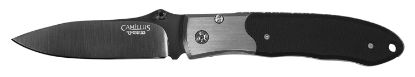 Picture of Camillus 18671 Pristine 3" Folding Drop Point Plain Black Vg-10 Carbonitride Titanium Blade, Black/Silver G10/Ss Handle 