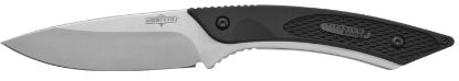 Picture of Camillus 19123 Western Coil 3.25" Fixed Plain Silver 420 Steel Titanium Bonded Blade, Black/Ss Rubber/Stainless Steel Handle, Includes Sheath 