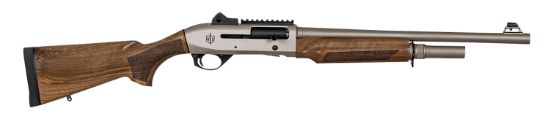 Picture of Mac 21000159 2 Tactical Marine 12 Gauge 3" 5+1 18.50", Electroless Nickel Barrel/Rec, Walnut Furniture, Ghost Ring Sight, Optics Mount, 3 Chokes 