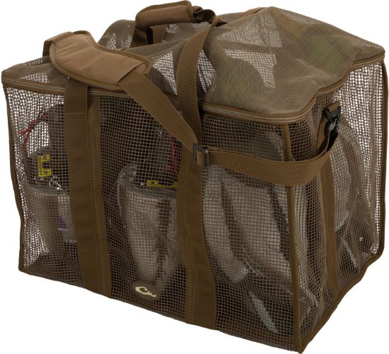 Picture of Drake Waterfowl Da370006m Decoy Bag Floater 6 Slot Motion Brown Vinyl-Coated Mesh 