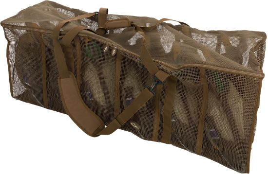 Picture of Drake Waterfowl Da370012d Decoy Bag Floater 12 Slot Duck Brown Vinyl-Coated Mesh 