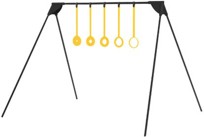 Picture of Caldwell 4002309 Ring Challenge Rimfire Kyl Black/Yellow Ar500 Steel Standing Includes 5 Rings 