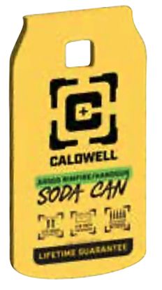 Picture of Caldwell 4002314 Rimfire/Handgun Yellow Ar500 Steel Soda Can 1/4" Thick 