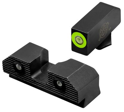 Picture of Xs Sights Glr201p6g R3d 2.0 Night Sights Fits Glock Black | Green Tritium Green Outline Front Sight Green Tritium Rear Sight 
