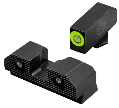 Picture of Xs Sights Glr203p6g R3d 2.0 Night Sights Fits Glock Black | Green Tritium Green Outline Front Sight Green Tritium Rear Sight 
