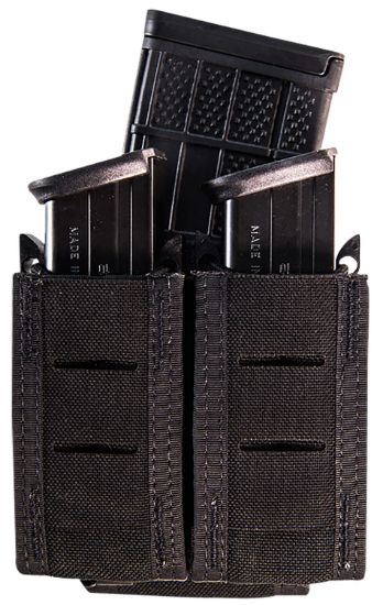 Picture of High Speed Gear 41Pt02bk Taco Duty Double Pistol Mag, Black Nylon With Molle Exterior, Fits Molle & 2" Belt 