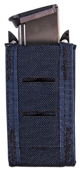 Picture of High Speed Gear 41Pt00le Taco Duty Single Pistol Mag, Le Blue Nylon With Molle Exterior, Fits Molle & 2" Belt 