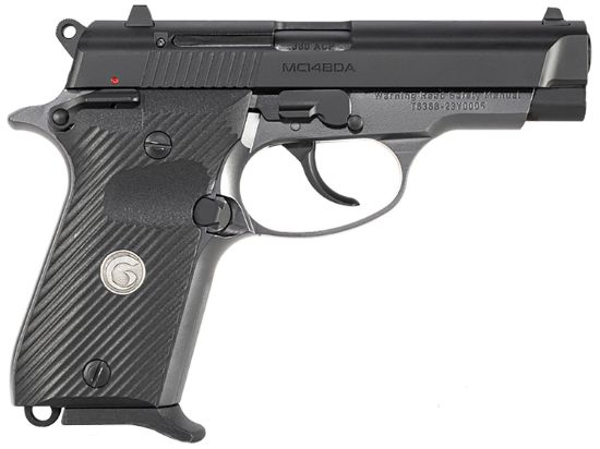 Picture of Girsan 390817 Mc14bda 380 Acp 13+1 3.80" Black Steel Barrel, Black Serrated Steel Slide, Stainless Aluminum Frame W/Beavertail, Black Polymer Grip 